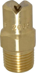 Bete Fog Nozzle - 1/8" Pipe, 65° Spray Angle, Brass, Standard Fan Nozzle - Male Connection, 3.16 Gal per min at 100 psi, 0.109" Orifice Diam - Exact Industrial Supply