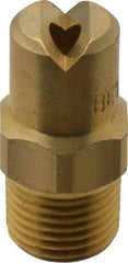 Bete Fog Nozzle - 1/8" Pipe, 65° Spray Angle, Brass, Standard Fan Nozzle - Male Connection, 4.74 Gal per min at 100 psi, 0.141" Orifice Diam - Exact Industrial Supply