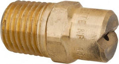 Bete Fog Nozzle - 1/4" Pipe, 30° Spray Angle, Brass, Standard Fan Nozzle - Male Connection, 2.37 Gal per min at 100 psi, 3/32" Orifice Diam - Exact Industrial Supply