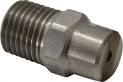 Bete Fog Nozzle - 1/4" Pipe, 30° Spray Angle, Grade 303 Stainless Steel, Standard Fan Nozzle - Male Connection, 4.74 Gal per min at 100 psi, 0.141" Orifice Diam - Exact Industrial Supply