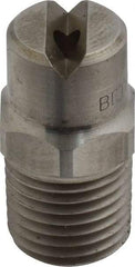 Bete Fog Nozzle - 1/4" Pipe, 65° Spray Angle, Grade 303 Stainless Steel, Standard Fan Nozzle - Male Connection, 4.74 Gal per min at 100 psi, 0.141" Orifice Diam - Exact Industrial Supply