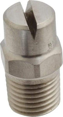 Bete Fog Nozzle - 1/4" Pipe, 120° Spray Angle, Grade 303 Stainless Steel, Standard Fan Nozzle - Male Connection, 6.32 Gal per min at 100 psi, 5/32" Orifice Diam - Exact Industrial Supply