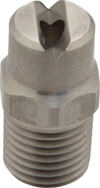 Bete Fog Nozzle - 1/4" Pipe, 65° Spray Angle, Grade 303 Stainless Steel, Standard Fan Nozzle - Male Connection, 7.91 Gal per min at 100 psi, 0.172" Orifice Diam - Exact Industrial Supply