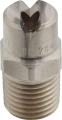 Bete Fog Nozzle - 1/4" Pipe, 65° Spray Angle, Grade 303 Stainless Steel, Standard Fan Nozzle - Male Connection, 11.1 Gal per min at 100 psi, 0.203" Orifice Diam - Exact Industrial Supply