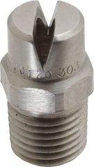Bete Fog Nozzle - 1/4" Pipe, 120° Spray Angle, Grade 303 Stainless Steel, Standard Fan Nozzle - Male Connection, 11.1 Gal per min at 100 psi, 0.203" Orifice Diam - Exact Industrial Supply