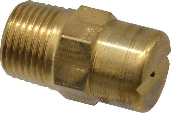 Bete Fog Nozzle - 3/8" Pipe, 30° Spray Angle, Brass, Standard Fan Nozzle - Male Connection, 1.58 Gal per min at 100 psi, 0.08" Orifice Diam - Exact Industrial Supply
