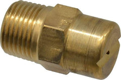 Bete Fog Nozzle - 3/8" Pipe, 30° Spray Angle, Brass, Standard Fan Nozzle - Male Connection, 1.58 Gal per min at 100 psi, 0.08" Orifice Diam - Exact Industrial Supply
