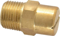 Bete Fog Nozzle - 3/8" Pipe, 65° Spray Angle, Brass, Standard Fan Nozzle - Male Connection, 1.58 Gal per min at 100 psi, 0.08" Orifice Diam - Exact Industrial Supply