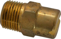 Bete Fog Nozzle - 3/8" Pipe, 65° Spray Angle, Brass, Standard Fan Nozzle - Male Connection, 6.32 Gal per min at 100 psi, 5/32" Orifice Diam - Exact Industrial Supply