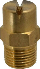 Bete Fog Nozzle - 3/8" Pipe, 90° Spray Angle, Brass, Standard Fan Nozzle - Male Connection, 6.32 Gal per min at 100 psi, 5/32" Orifice Diam - Exact Industrial Supply