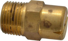 Bete Fog Nozzle - 3/8" Pipe, 120° Spray Angle, Brass, Standard Fan Nozzle - Male Connection, 6.32 Gal per min at 100 psi, 5/32" Orifice Diam - Exact Industrial Supply