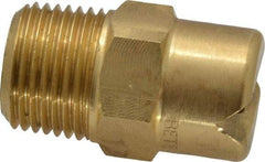Bete Fog Nozzle - 3/8" Pipe, 65° Spray Angle, Brass, Standard Fan Nozzle - Male Connection, 11.1 Gal per min at 100 psi, 0.203" Orifice Diam - Exact Industrial Supply