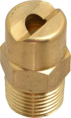 Bete Fog Nozzle - 3/8" Pipe, 30° Spray Angle, Brass, Standard Fan Nozzle - Male Connection, 15.8 Gal per min at 100 psi, 1/4" Orifice Diam - Exact Industrial Supply
