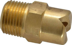 Bete Fog Nozzle - 3/8" Pipe, 65° Spray Angle, Brass, Standard Fan Nozzle - Male Connection, 15.8 Gal per min at 100 psi, 1/4" Orifice Diam - Exact Industrial Supply