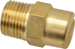 Bete Fog Nozzle - 1/2" Pipe, 30° Spray Angle, Brass, Standard Fan Nozzle - Male Connection, 9.49 Gal per min at 100 psi, 0.186" Orifice Diam - Exact Industrial Supply