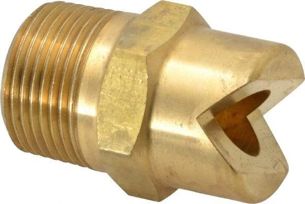 Bete Fog Nozzle - 3/4" Pipe, 30° Spray Angle, Brass, Standard Fan Nozzle - Male Connection, 63.2 Gal per min at 100 psi, 1/2" Orifice Diam - Exact Industrial Supply