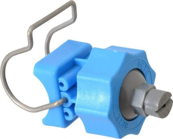 Bete Fog Nozzle - 1" Pipe, 65° Spray Angle, Grade 303 Polypropylene/Stainless Steel, Snap Release Nozzle System - 3.16 Gal per min at 100 psi, 0.109" Orifice Diam - Exact Industrial Supply