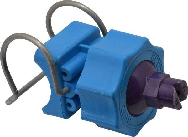 Bete Fog Nozzle - 1" Pipe, 65° Spray Angle, Grade 303 Polypropylene/Stainless Steel, Snap Release Nozzle System - 4.74 Gal per min at 100 psi, 0.141" Orifice Diam - Exact Industrial Supply