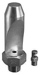 Bete Fog Nozzle - 1/2" Pipe, 35° Spray Angle, Grade 303 Stainless Steel, High Impact - Narrow Fan Nozzle - Male Connection, 15.8 Gal per min at 100 psi, 0.234" Orifice Diam - Exact Industrial Supply