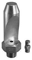 Bete Fog Nozzle - 1/2" Pipe, 35° Spray Angle, Grade 303 Stainless Steel, High Impact - Narrow Fan Nozzle - Male Connection, 15.8 Gal per min at 100 psi, 0.234" Orifice Diam - Exact Industrial Supply