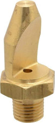 Bete Fog Nozzle - 1/4" Pipe, 50° Spray Angle, Brass, High Impact - Narrow Fan Nozzle - Male Connection, 6.33 Gal per min at 100 psi, 0.141" Orifice Diam - Exact Industrial Supply