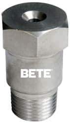 Bete Fog Nozzle - 1/2" Pipe, 120° Spray Angle, Grade 316 Stainless Steel, Full Cone Nozzle - Male Connection, N/R Gal per min at 100 psi, 3/16" Orifice Diam - Exact Industrial Supply
