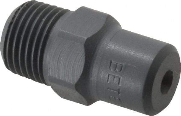 Bete Fog Nozzle - 1/8" Pipe, 60° Spray Angle, PVC, Full Cone Nozzle - Male Connection, 0.38 Gal per min at 100 psi, 0.043" Orifice Diam - Exact Industrial Supply