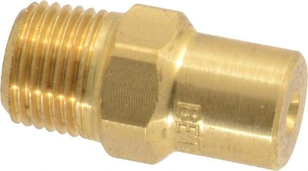 Bete Fog Nozzle - 1/8" Pipe, 60° Spray Angle, Brass, Full Cone Nozzle - Male Connection, 0.77 Gal per min at 100 psi, 0.055" Orifice Diam - Exact Industrial Supply