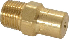 Bete Fog Nozzle - 1/8" Pipe, 60° Spray Angle, Brass, Full Cone Nozzle - Male Connection, 1.15 Gal per min at 100 psi, 0.072" Orifice Diam - Exact Industrial Supply