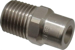 Bete Fog Nozzle - 1/4" Pipe, 90° Spray Angle, Grade 303 Stainless Steel, Full Cone Nozzle - Male Connection, 2.31 Gal per min at 100 psi, 0.109" Orifice Diam - Exact Industrial Supply