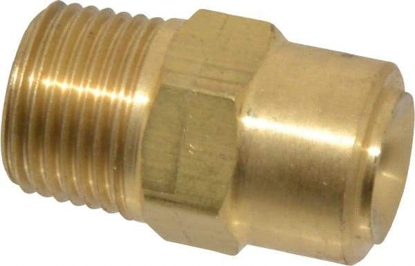 Bete Fog Nozzle - 3/8" Pipe, 120° Spray Angle, Brass, Full Cone Nozzle - Male Connection, 6.15 Gal per min at 100 psi, 3/16" Orifice Diam - Exact Industrial Supply