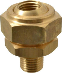 Bete Fog Nozzle - 1/4" Pipe, 40 to 70° Spray Angle, Brass, Adjustable Swivel Joint Nozzle - For Use With Bete - Nozzles Where Alignment of The Spray Direction is Required - Exact Industrial Supply