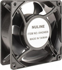 Value Collection - 115 Volts, AC, 105 CFM, Square Tube Axial Fan - 0.25 Amp Rating, 2,600 to 3,100 RPM, 4.7" High x 4.7" Wide x 1-1/2" Deep - Exact Industrial Supply