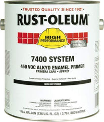 Rust-Oleum - 5 Gal Red Alkyd Primer - 290 to 585 Sq Ft Coverage, 450 gL Content, Direct to Metal, Interior/Exterior - Exact Industrial Supply