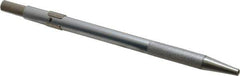Made in USA - 5-1/2" OAL Retractable Pocket Scriber - Aluminum with Hardened Steel Point - Exact Industrial Supply