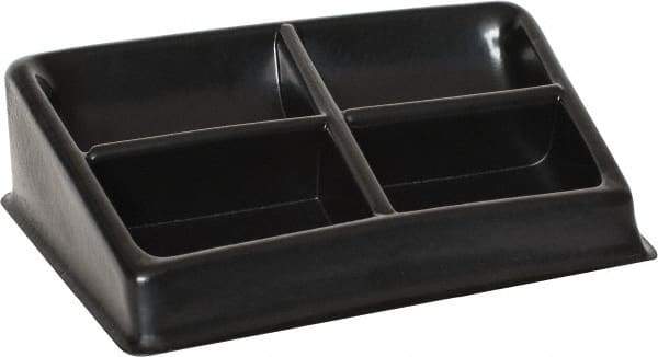 Bayhead Products - 8-1/2" Wide x 3" High x 8-1/2" Deep, Small Parts Assembly Tray - Plastic Frame, 4 Compartments, 4-1/2" Wide x 3" Deep Bin - Exact Industrial Supply