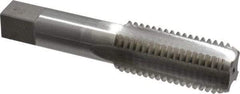 Interstate - 1-1/8 - 7 UNC, 4 Flute, Bottoming, Plug & Taper, Bright Finish, High Speed Steel Tap Set - Right Hand Cut, 5-7/16" OAL, 2-9/16" Thread Length - Exact Industrial Supply