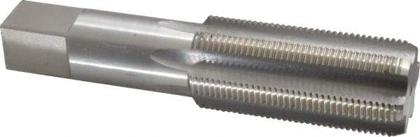 Interstate - 1-3/8 - 12 UNF 3B 6 Flute Bright Finish High Speed Steel Straight Flute Standard Hand Tap - Bottoming, Right Hand Thread, 6-1/16" OAL, 1-1/2" Thread Length, H4 Limit, Oversize - Exact Industrial Supply