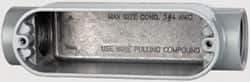 Cooper Crouse-Hinds - 1 Gang, (2) 1" Knockouts, Aluminum Rectangle Outlet Body - 6.44" Overall Height x 1.74" Overall Width x 1.9" Overall Depth - Exact Industrial Supply