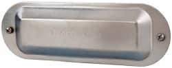 Cooper Crouse-Hinds - 2" Trade, Steel Conduit Body Cover Plate - Use with Form 5 Conduit Bodies - Exact Industrial Supply