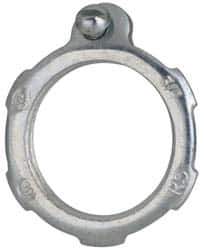 Cooper Crouse-Hinds - 3/4" Trade, Steel Threaded Rigid/Intermediate (IMC) Conduit Locknut - Noninsulated - Exact Industrial Supply