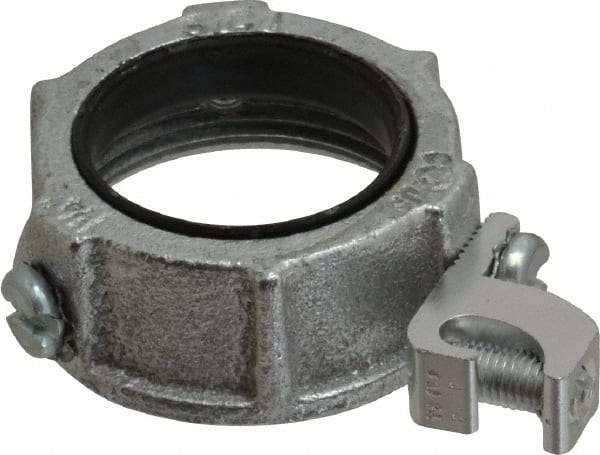 Cooper Crouse-Hinds - 1-1/4" Trade, Malleable Iron Threaded Rigid/Intermediate (IMC) Conduit Bushing - Partially Insulated - Exact Industrial Supply