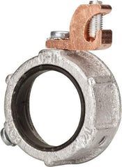 Cooper Crouse-Hinds - 1-1/4" Trade, Malleable Iron Threaded Rigid/Intermediate (IMC) Conduit Bushing - Partially Insulated - Exact Industrial Supply