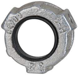Cooper Crouse-Hinds - 3/4" Trade, Malleable Iron Threaded Rigid/Intermediate (IMC) Conduit Bushing - Partially Insulated - Exact Industrial Supply