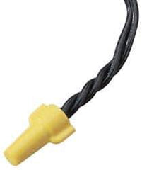 Ideal - 2, 18 to 3, 12 AWG, 600 Volt, Flame Retardant, Wing Twist on Wire Connector - Yellow, 221°F - Exact Industrial Supply