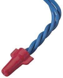 Ideal - 2, 18 to 4, 10 AWG, 600 Volt, Flame Retardant, Wing Twist on Wire Connector - Red, 221°F - Exact Industrial Supply