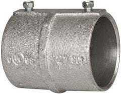 Cooper Crouse-Hinds - 2" Trade, Malleable Iron Set Screw Rigid/Intermediate (IMC) Conduit Coupling - Noninsulated - Exact Industrial Supply