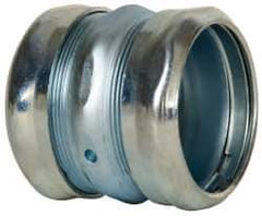 Cooper Crouse-Hinds - 2" Trade, Steel Compression EMT Conduit Coupling - Noninsulated - Exact Industrial Supply