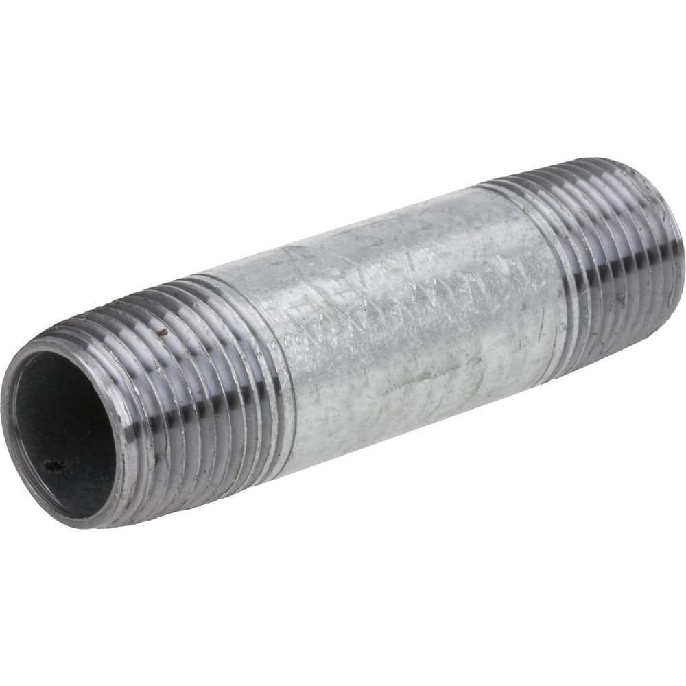 Black Pipe Nipples & Pipe; Thread Style: Threaded on Both Ends; Schedule: 80; Construction: Seamless; Lead Free: No; Standards: ASTM A733; ASME B1.20.1; ASTM A53; Nipple Type: Threaded Nipple; Overall Length: 1.50