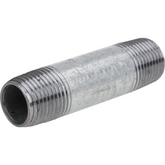 Black Pipe Nipples & Pipe; Thread Style: Threaded on Both Ends; Schedule: 80; Construction: Welded; Lead Free: No; Standards: ASTM A733; ASME B1.20.1; ASTM A53; Nipple Type: Threaded Nipple; Overall Length: 4.50